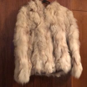 Rabbit Fur Hooded Coat